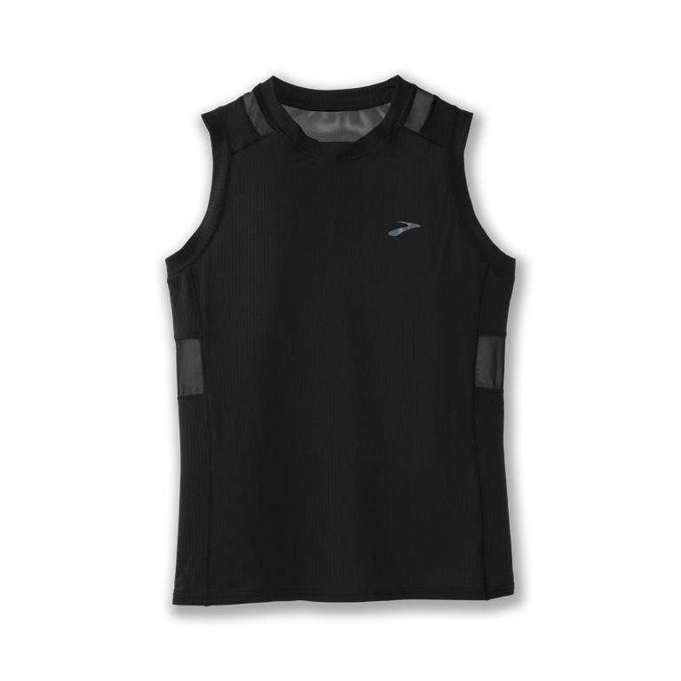 Brooks Atmosphere - Womens Running Tank Top - Black (56470VGLP)